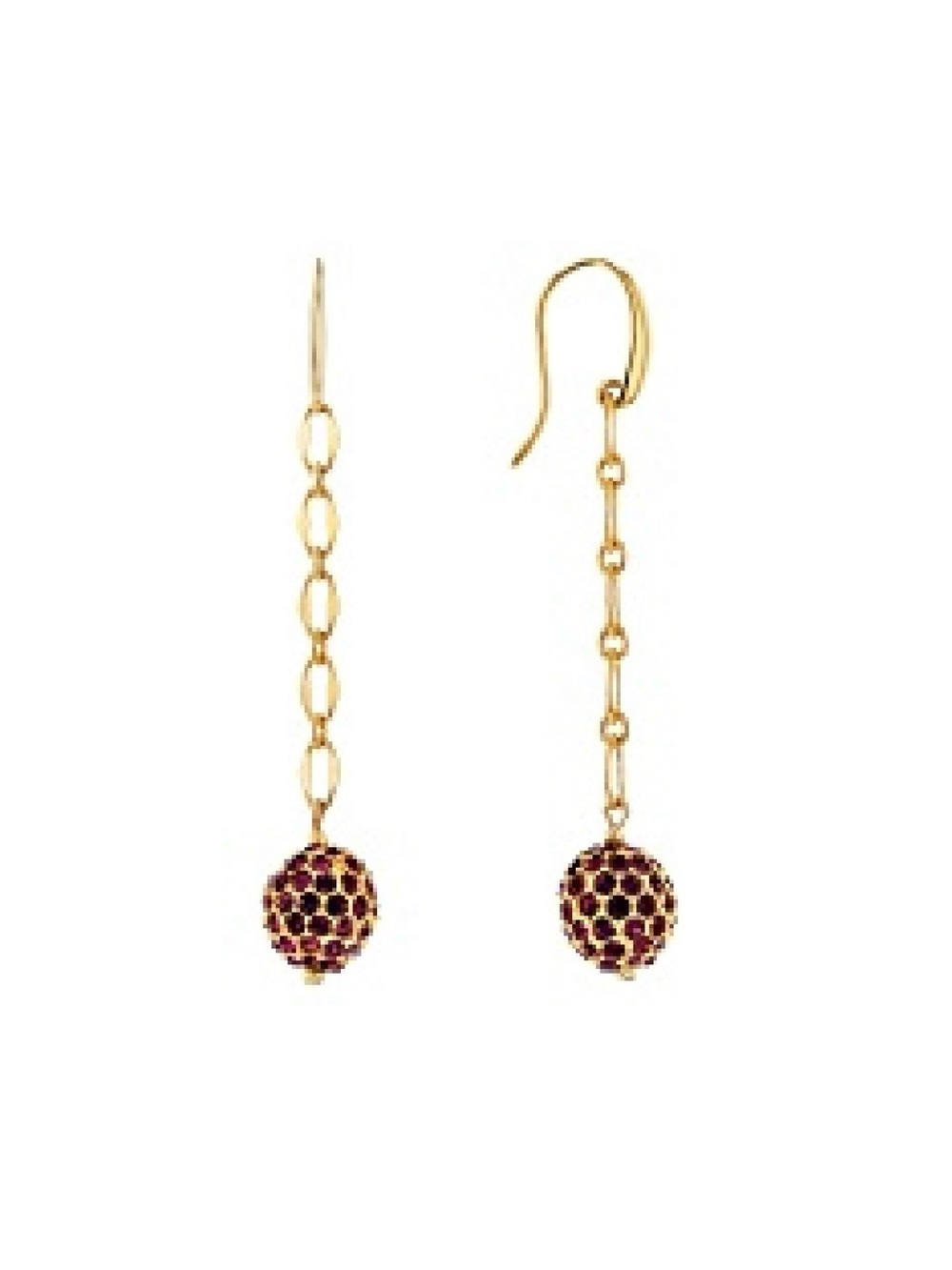Purple Crystal Dangle Earrings - ‘1928 Jewelry’